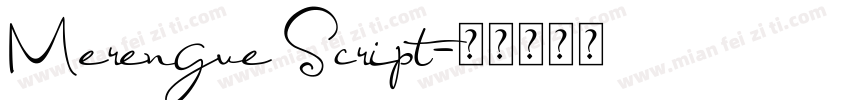 Merengue Script字体转换